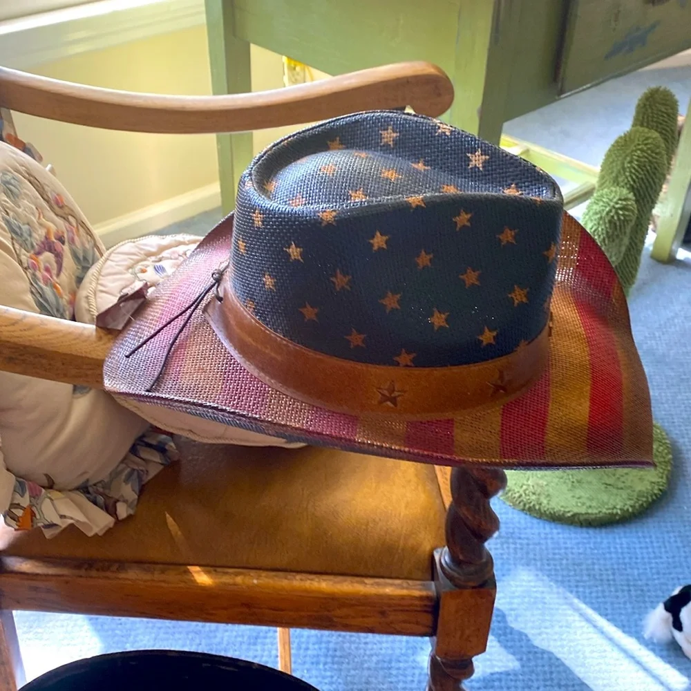 Patriotic Star and Stripe Cowboy Hat